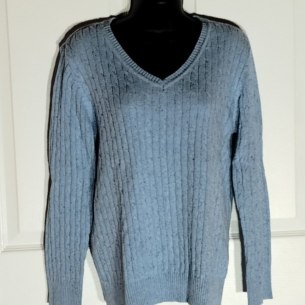 Blue heather sweater